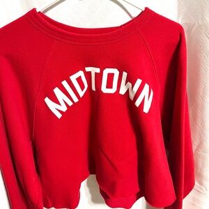 Midtown cropped crewneck